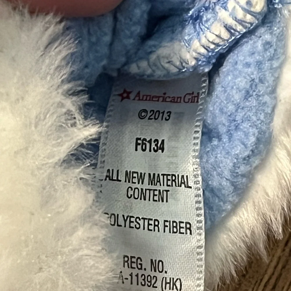 American Girl Doll Polar Bear Pajamas‎ Slippers Only Retired